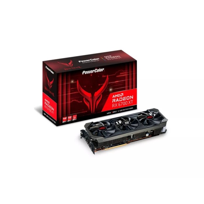 Відеокарта PowerColor Radeon RX 6700 XT Red Devil 12GB GDDR6 (AXRX 6700XT 12GBD6-3DHE/OC)