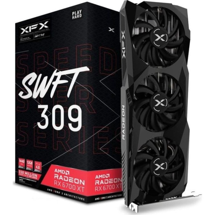 Відеокарта XFX SPEEDSTER SWFT309 AMD Radeon RX 6700 XT 12GB GDDR6 (RX-67XTYJ V2.0)