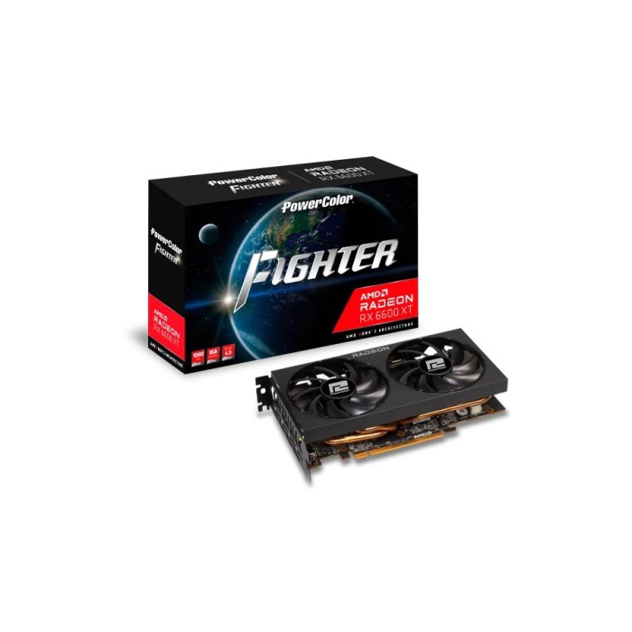 Відеокарта PowerColor AMD Radeon RX 6600 XT Fighter 8Gb GDDR6 (AXRX 6600XT 8GBD6-3DH)