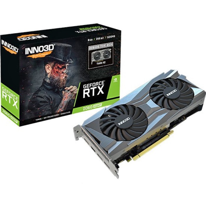 Відеокарта Inno3D GeForce RTX 2060 Super Twin X2 8Gb GDDR6 (M206S2-08D6-1713VA32R)