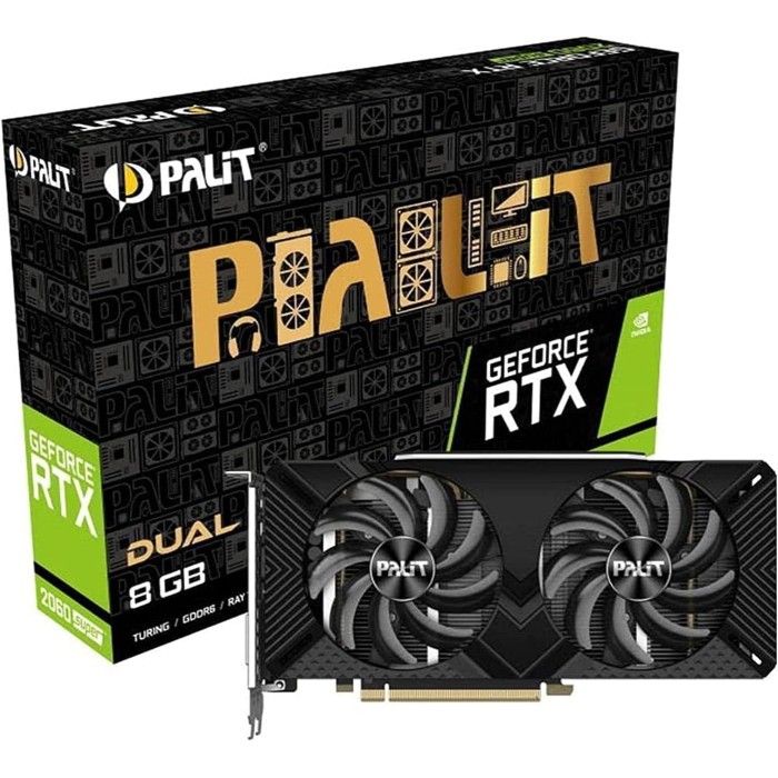Відеокарта Palit GeForce RTX 2060 Super Dual 8GB GDDR6 (NE6206S018P2-1160A-1)