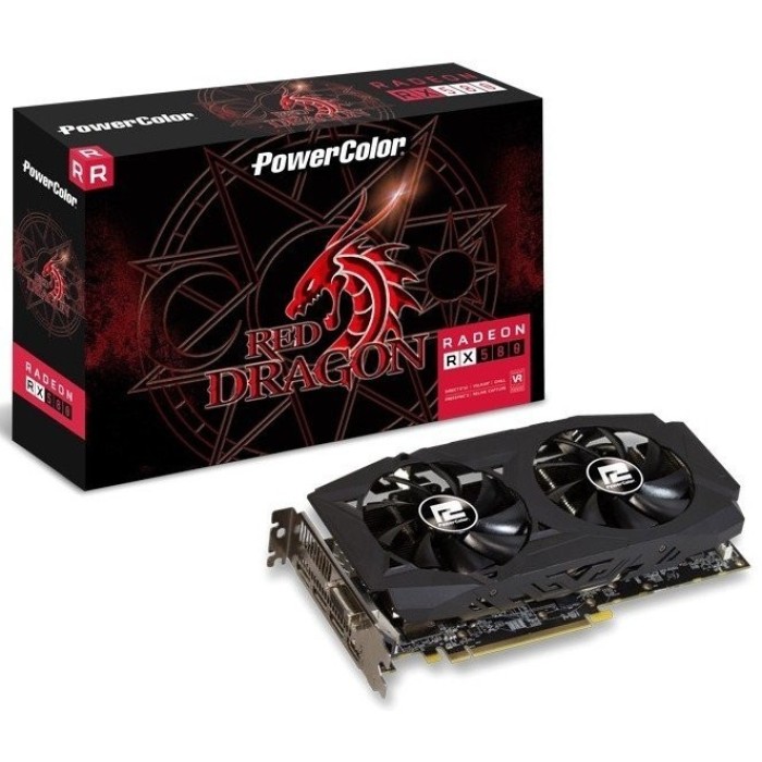 Відеокарта PowerColor Red Dragon Radeon RX 580 8 Gb GDDR5 (AXRX 580 8GBD5-3DHDV2/OC)