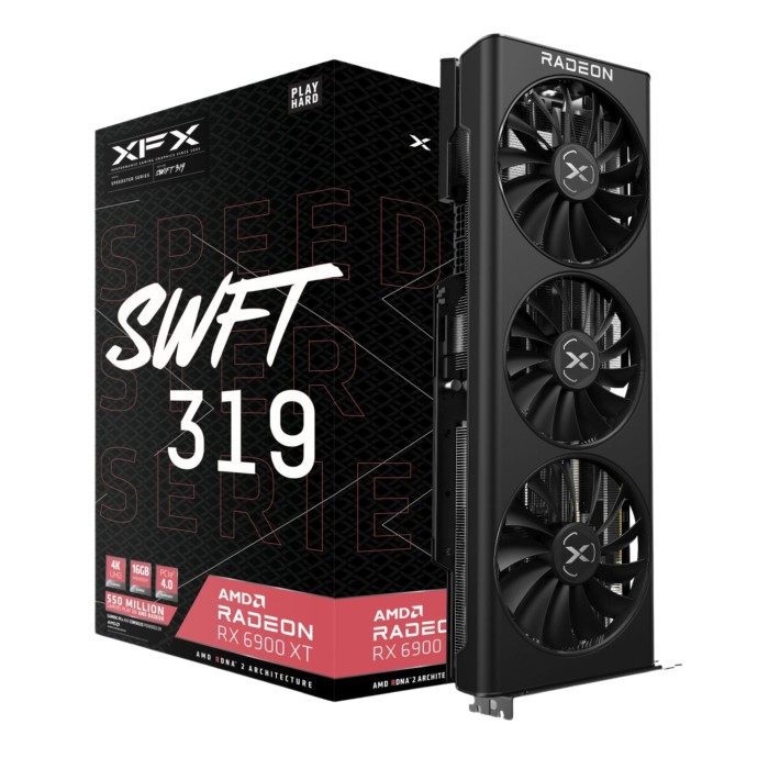 XFX Radeon RX 6900 XT 16GB Speedster SWFT 319 16Gb GDDR6 (RX-69XTAQ VZ.0)