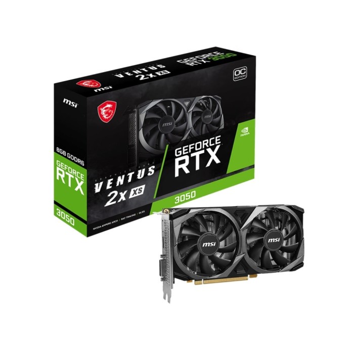 Відеокарта MSI GeForce RTX 3050 8GB GDDR6 VENTUS 2X XS OC (912-V809-4287)