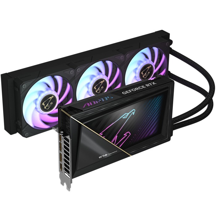 Відеокарта GIGABYTE GeForce RTX 5090 32GB GDDR7 AORUS XTREME WATERFORCE (GV-N5090AORUSX_W-32GD)